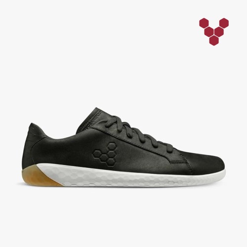 Vivobarefoot Geo Court II Mens Trainers Black UK VEMU